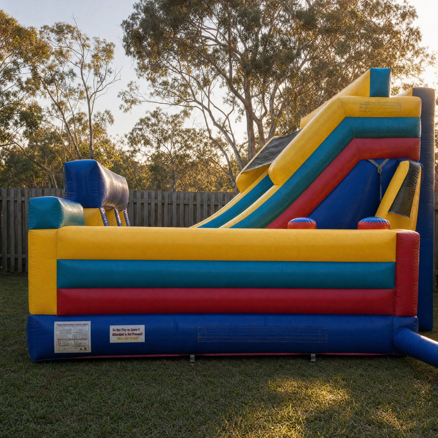 Adrenaline Rush Obstacle Challenge Hire - side profile view showing the climbing wall