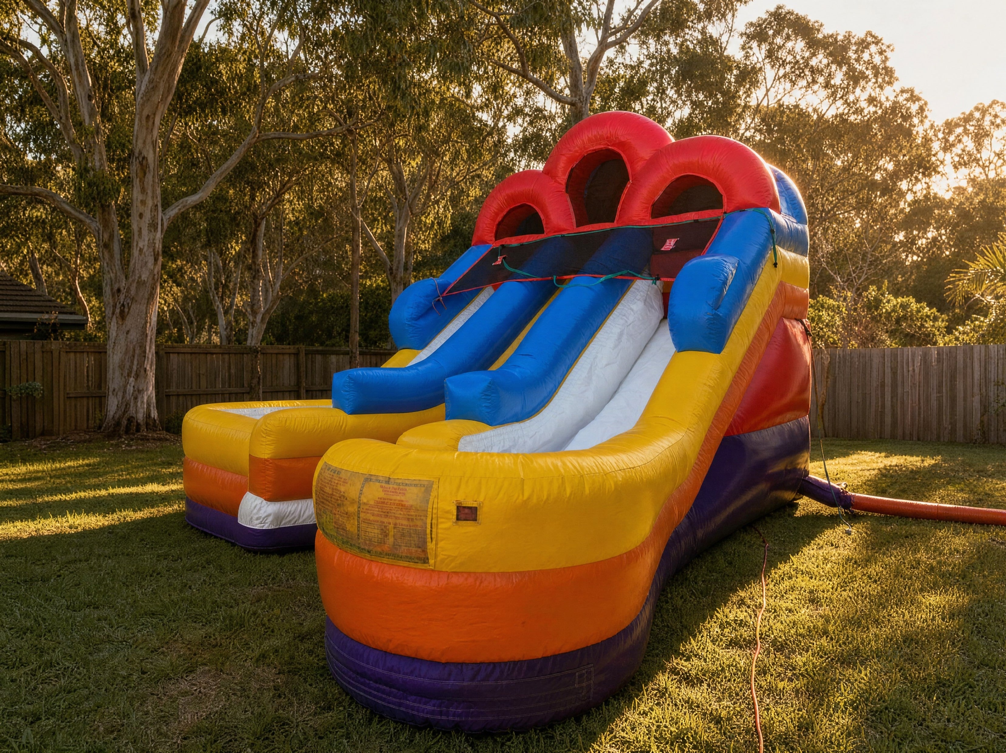 Double Lane Water Slide Hire - wide desktop hero view