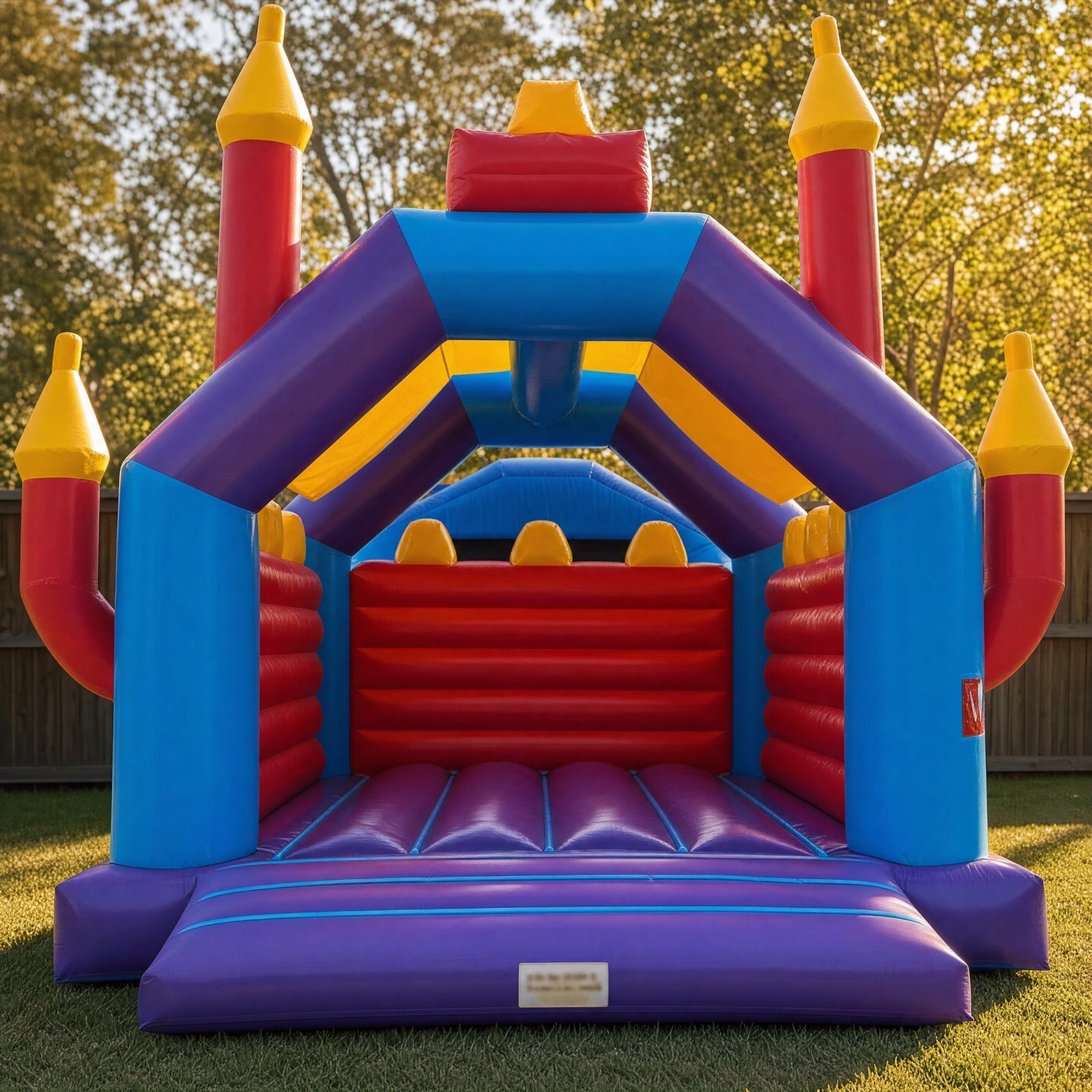 Euro Kids Jumping Castle Hire - entrance and landing mat detail