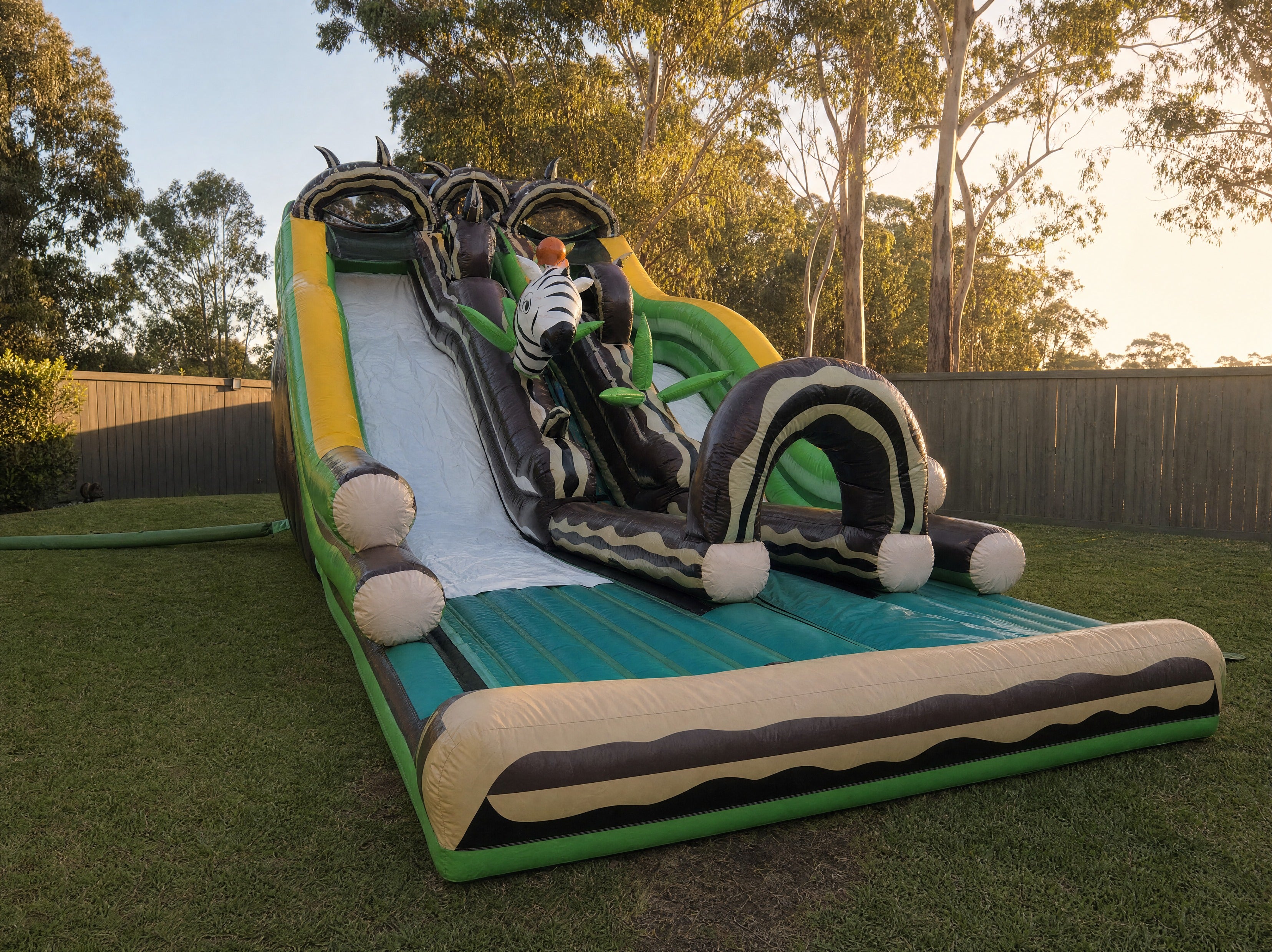 Jungle Double Lane Water Slide Hire - wide desktop hero view