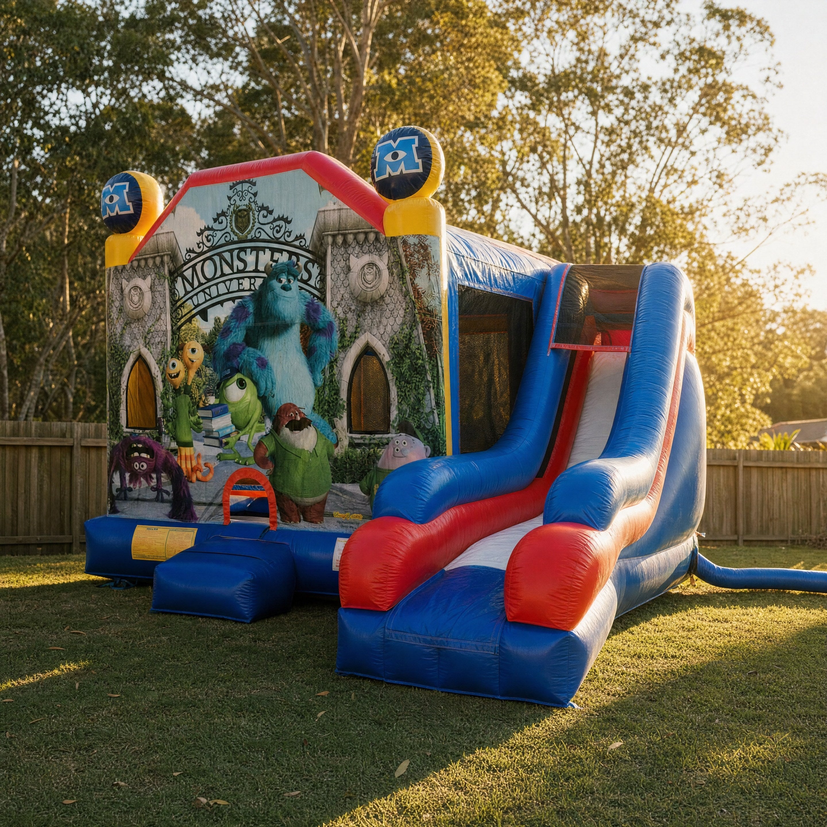 Side profile of the Monster University C7 Combo slide with front artwork panel visible